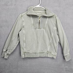 Alex Mill Women’s Crosby Half Zip Green Pullover